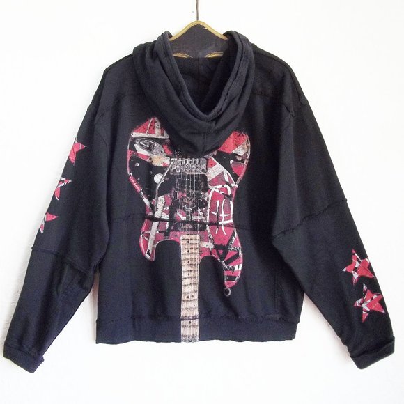 Edward Van Halen EDV Other - 2010 Van Halen 5150 Frankenstrat Guitar Hoodie XXL